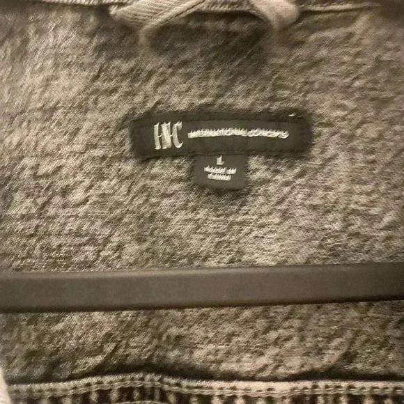 INC International Concepts Mens Denim Jacket in Gray whitewashed Size Large - Picture 5 of 12